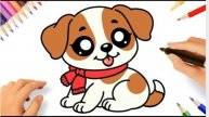КАК НАРИСОВАТЬ МИЛУЮ СОБАЧКУ KAWAII