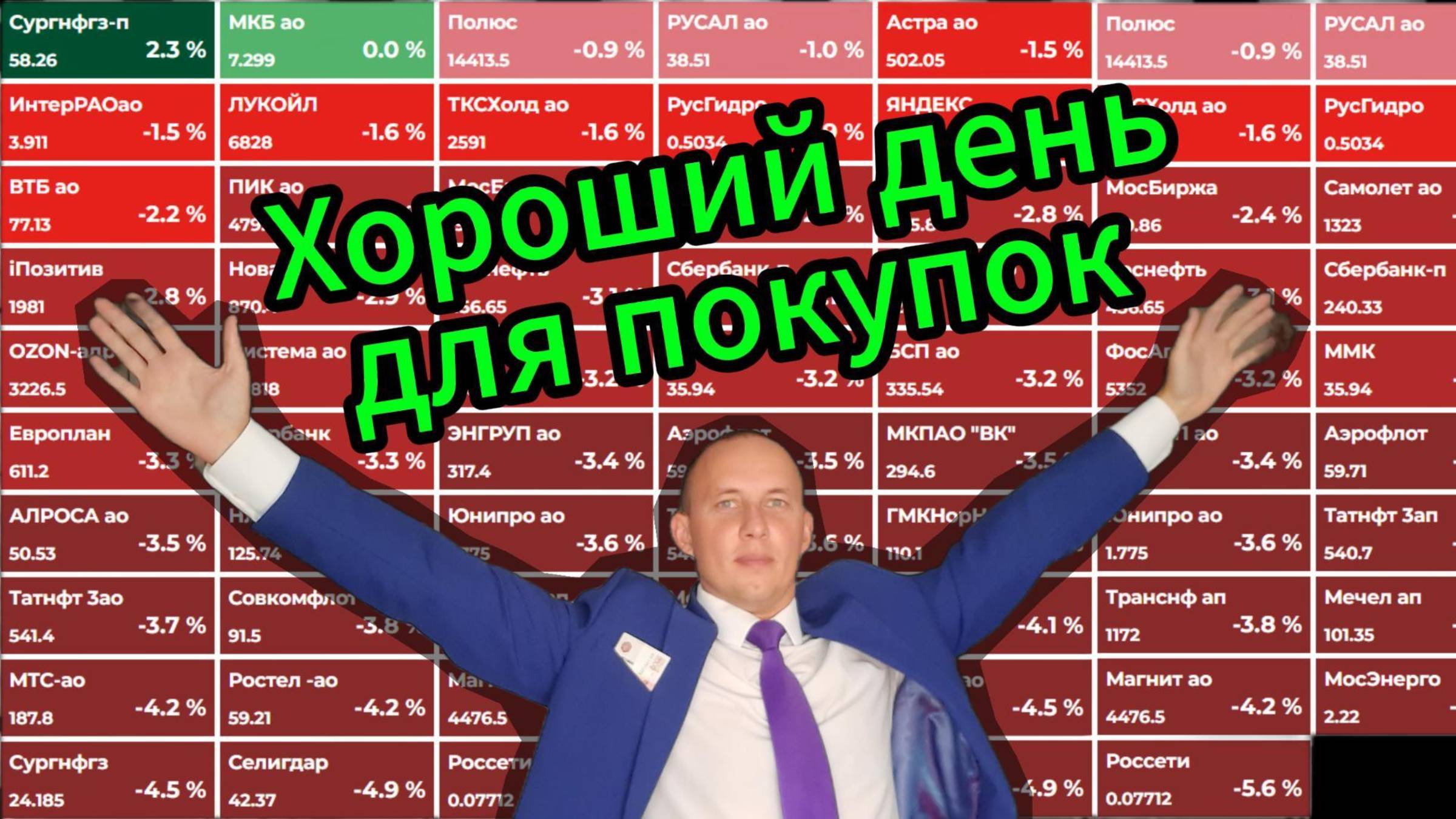 Инвестиции / Хороший день для покупок / Акции