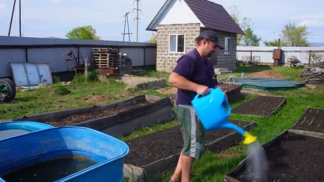 Показываю деревенский огород Обедаю вкусными макаронами Что мы вместо кондиционера используем в доме