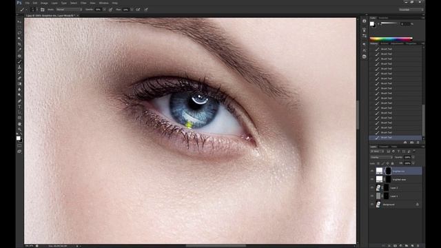 Профессиональная обработка глаз в фотошопе