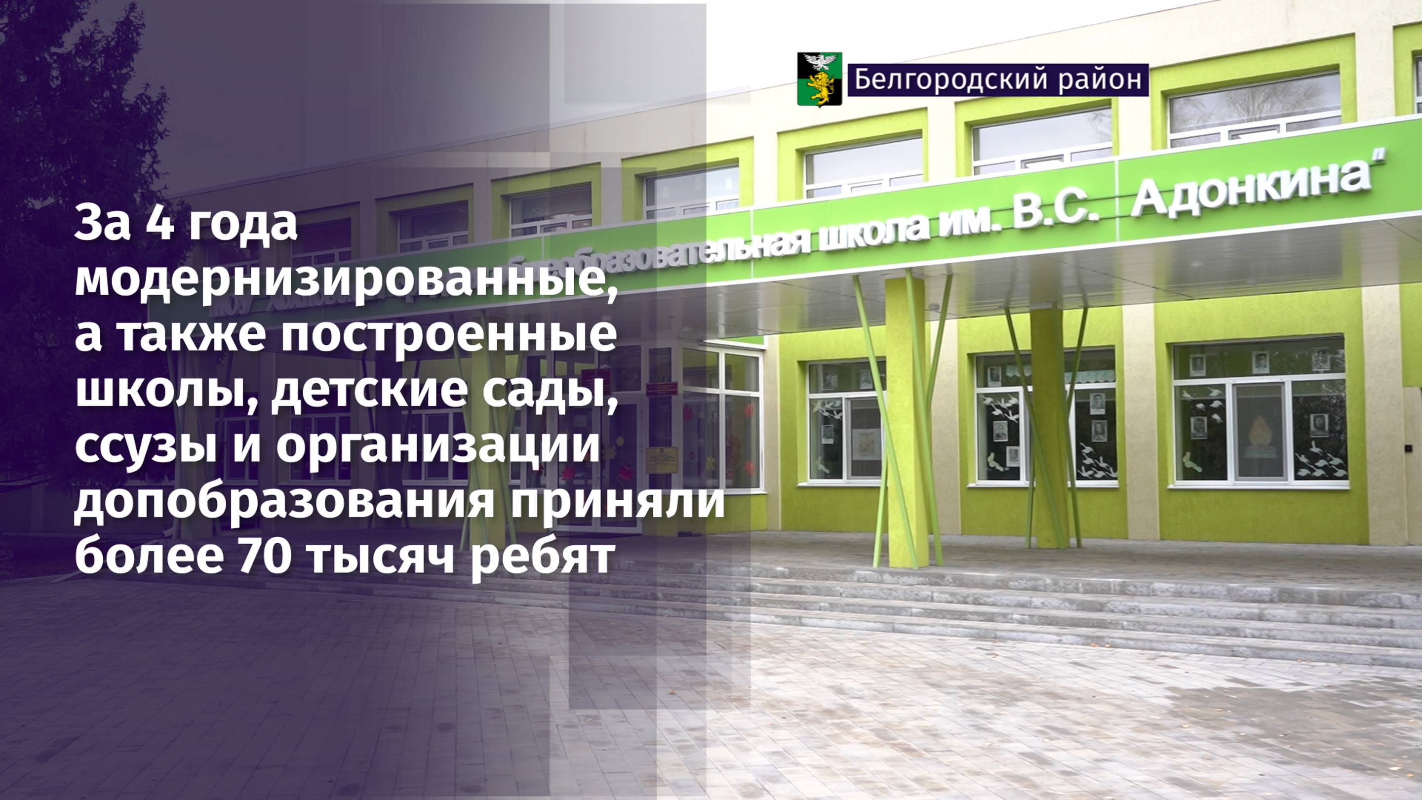 За 4 года модернизированные учреждения образования и допобразования приняли более 70 тысяч ребят