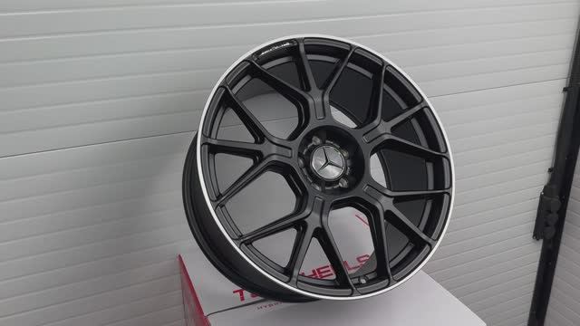 Диски SRL DF004 20 9.5J +43 5X112 66.6 вес 12kg Satin Black Machine Lip