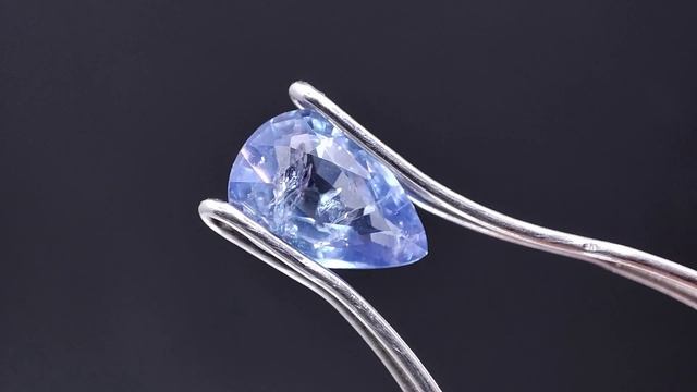 0.82 ct. Сапфир голубой груша. Шри-Ланка