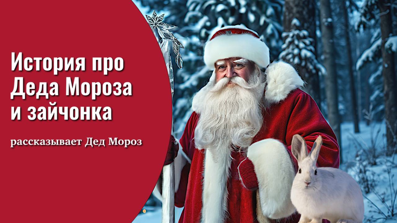 Дед Мороз рассказывает историю про зайчонка, выпуск № 1