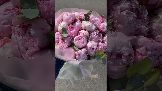 Букет с премиальными пионами