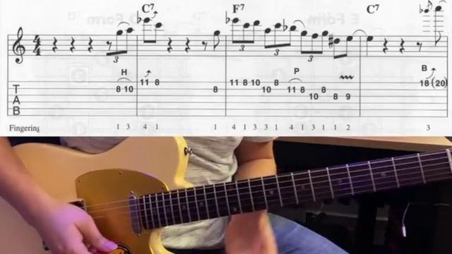 The Blender -  Blues Guitar Solo in C(tab) (2)