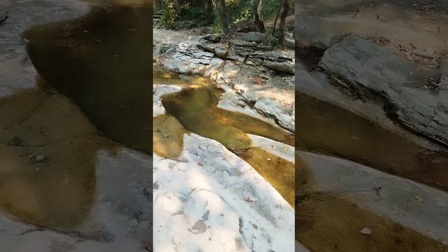 Водопад сточил камень в Геленджике