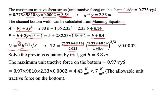 Lecture 6   design of channels    dr amr  erodible channel