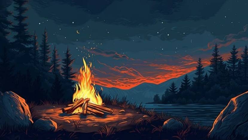 Песня "КОСТЁР" на авторские стихи.
Сгенерирована нейросетью songly.gift