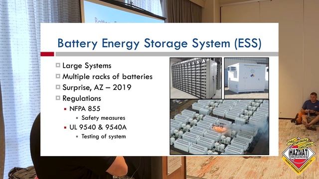 Lithium Ion Battery Fire Presentation @ The Continuing Challenge