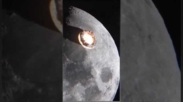 Scientists capture rare footage of meteorite impact on the moon (video)