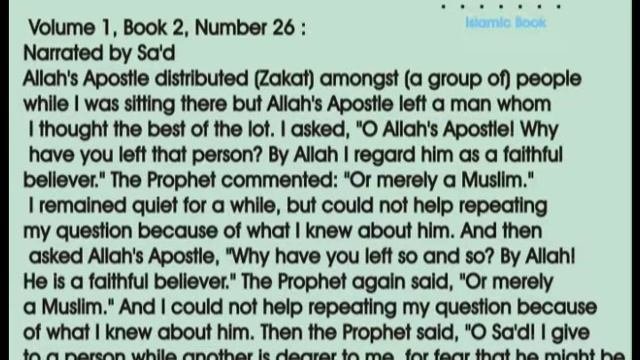 Narrated by Sad & Abdullah Bin Amr Video by Golden Words 786 - 83