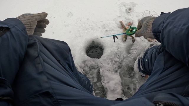 Перезалив видео. Рыбалка на окуня. Лифтанул полосатого немного. Ноябрь 2024 года.