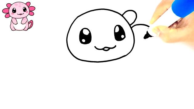 КАК ЛЕГКО НАРИСОВАТЬ МИЛОГО АКСОЛОТЛЯ