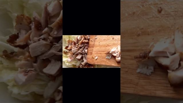 Самый простой рецепт приготовления салата Цезаря #shortsvideo #рецепты #birds #food #вкусно #еда