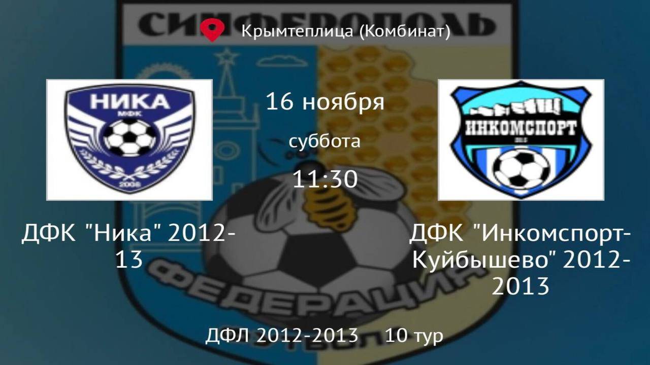 ДФК Ника vs ДФК Инкомспорт Куйбышево