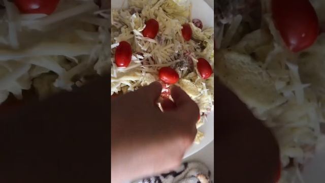 Салат Цезарь #shortsvideo #рецепты #birds #рецепт #food