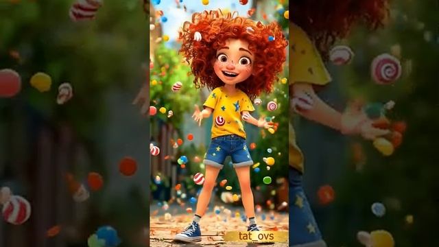 Знакомьтесь - Лили! Нейросети рисуют мультики #ai #нейросеть #pixar #мультик