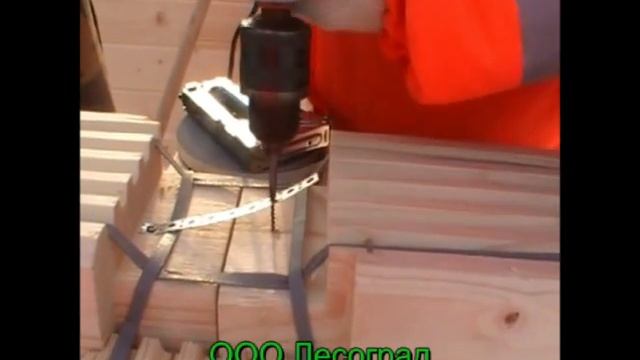 Строительство дома из сухого профилированного бруса. Монтаж стен 2 -го этажа