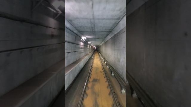 Движение поезда от первого лица.