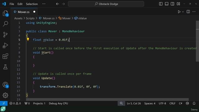003 Introducing Variables