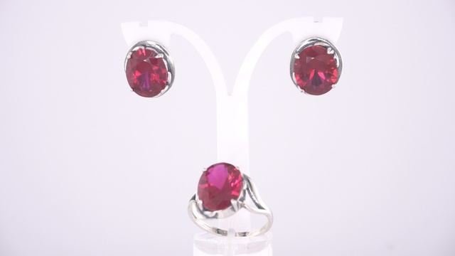 Комплект: Серьги арт.33815990-8 и Кольцо арт.23815990-8