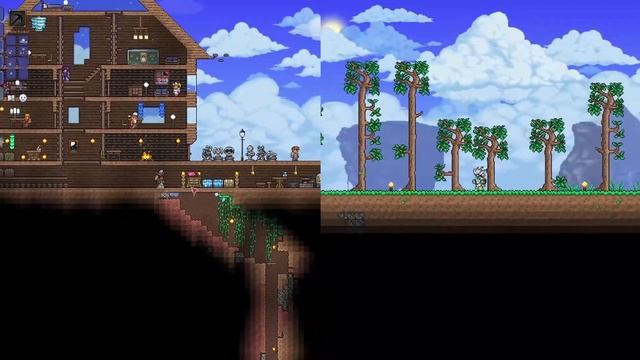 СЕМЕЙНОЕ ПРОХОЖДЕНИЕ Terraria #5. Строительство домов