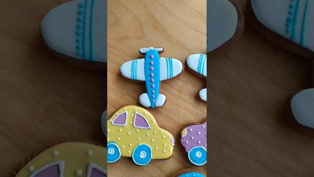 Имбирные пряники. Машинки и самолётики.