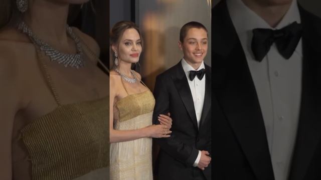 Анджелина Джоли в сопровождении 16-летнего сына Нокса.