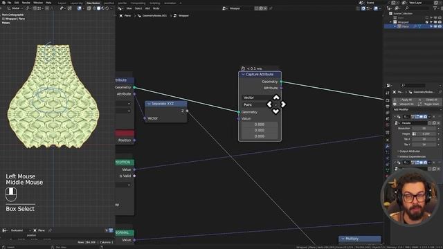 Перенос сетки - Geometry Nodes Tutorial