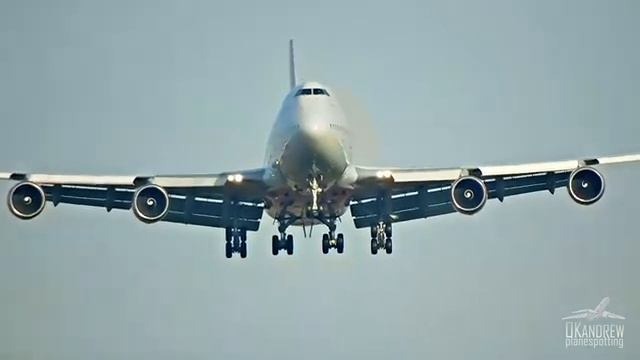 Боинг 747. Посадка - от разворота до парковки