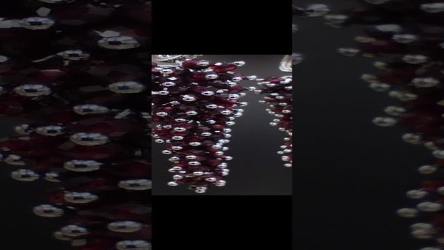 Серьги грозди из граната