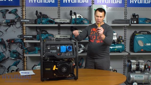 Надежный Бензиновый Генератор до 5 кВт для Дома и Работы! Hyundai HHY 7020FE ATS