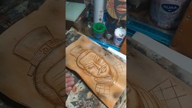 Красим терракотового воина. Кожевенное Искусство в подарок!