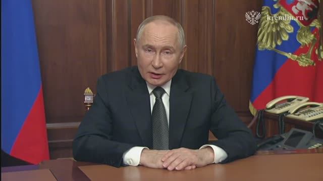 "Ответ всегда будет" В.Путин выступил с экстренным заявлением (полное видео).