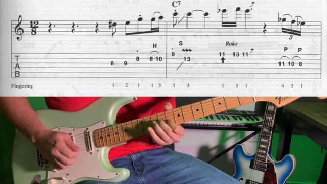 I Lost My Baby- Blues Guitar Solo in C (tab)