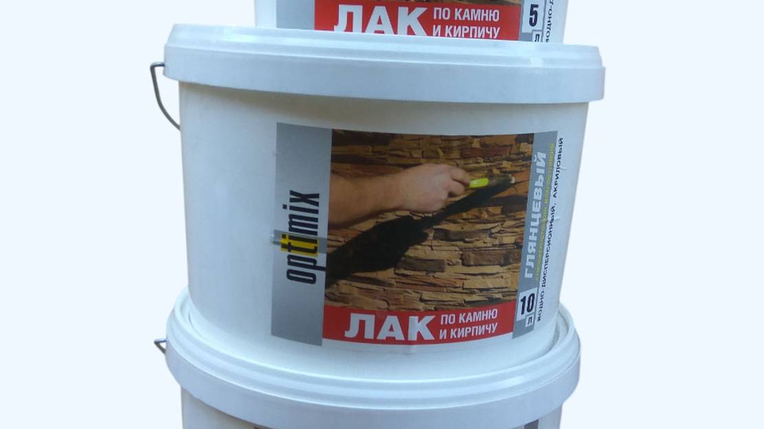 ЛАК Акриловый ПО КИРПИЧУ И КАМНЮ Optimix - Отличная защита стен!