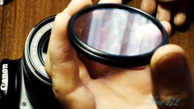 Чистка объектива и одевание светофильтра на Canon 1100D