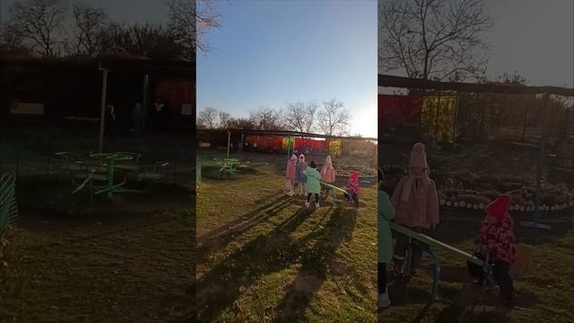 Забираю дочку с садика.