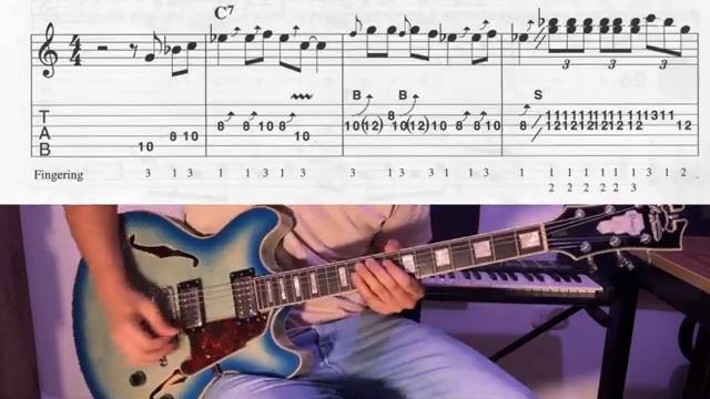 Call And Response- Blues Guitar Solo in C (tab)