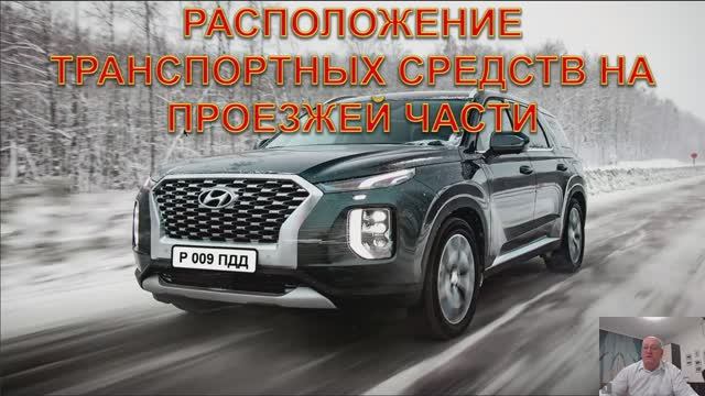 Расположение транспортных средств на проезжей части. Скорость движения.