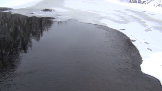 Водопад Кивач в январе