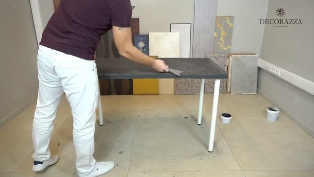 Отделка столешницы Микроцементом - Decorazza MICROCEMENTO
