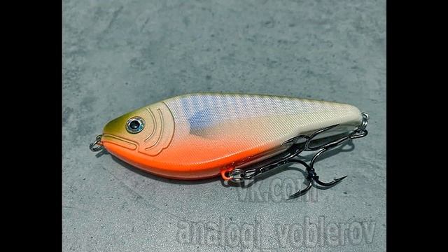 Китайский джерк - Rapper 90 (На кого копия?) Плавающий для меляков - с Алиэкспресс