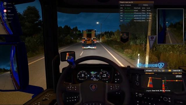 Ets Online convoy # 46 - Ruta desde Mumansk  a  Hammerfest 1850 km promods.