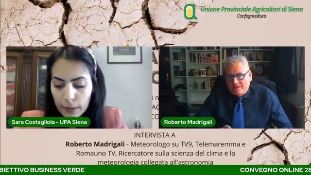 Siena - INTERVISTA A ROBERTO MADRIGALI SULL'ALLARME SICCITA' (23.03.22)