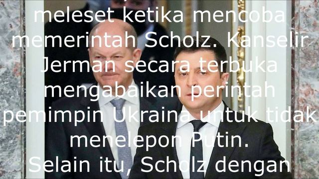 Kanselir Jerman dengan elegan menyiram Zelensky ke dalam urinoir.