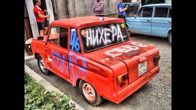 Автоледи покрасила авто.Таланты рядом с нами.