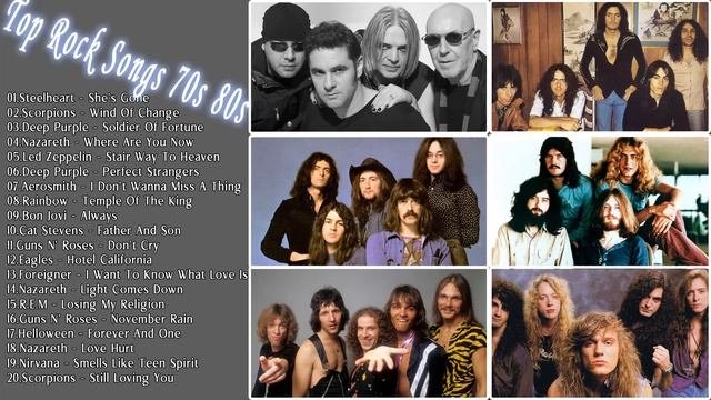 Steelheart - Scorpions - Deep Purple - Nazareth - Led Zeppelin - Rainbow  Rock 70s 80s