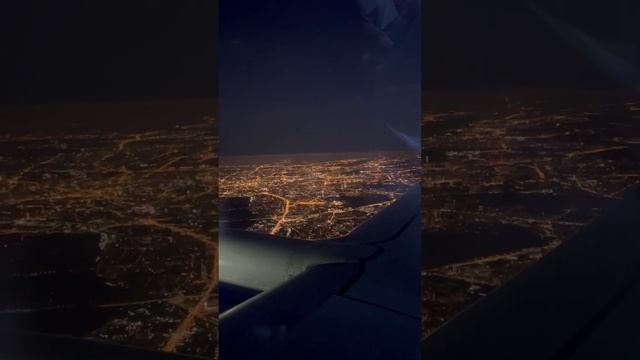 Aeroflot night take-off from Moscow